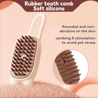 HKM-0035261 3-In-1 Pet Steam Brush for Shedding, Massage, Grooming - Suitable for Dogs & Cats, Short & Long Hair