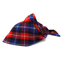 HKM-0035389 Scottish Style Spring Cotton Triangle Scarf in Flannel Design