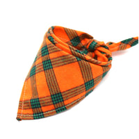 HKM-0035389 Scottish Style Spring Cotton Triangle Scarf in Flannel Design
