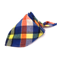 HKM-0035389 Scottish Style Spring Cotton Triangle Scarf in Flannel Design