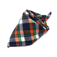 HKM-0035389 Scottish Style Spring Cotton Triangle Scarf in Flannel Design