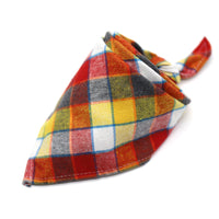 HKM-0035389 Scottish Style Spring Cotton Triangle Scarf in Flannel Design