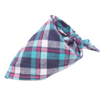 HKM-0035389 Scottish Style Spring Cotton Triangle Scarf in Flannel Design