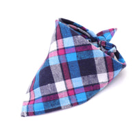 HKM-0035389 Scottish Style Spring Cotton Triangle Scarf in Flannel Design
