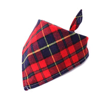 HKM-0035389 Scottish Style Spring Cotton Triangle Scarf in Flannel Design
