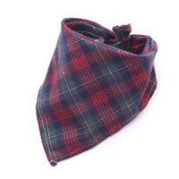 HKM-0035389 Scottish Style Spring Cotton Triangle Scarf in Flannel Design
