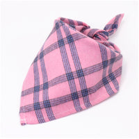 HKM-0035389 Scottish Style Spring Cotton Triangle Scarf in Flannel Design