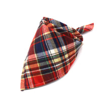 HKM-0035389 Scottish Style Spring Cotton Triangle Scarf in Flannel Design