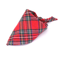 HKM-0035389 Scottish Style Spring Cotton Triangle Scarf in Flannel Design