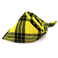 HKM-0035389 Scottish Style Spring Cotton Triangle Scarf in Flannel Design