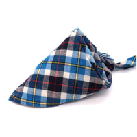 HKM-0035389 Scottish Style Spring Cotton Triangle Scarf in Flannel Design