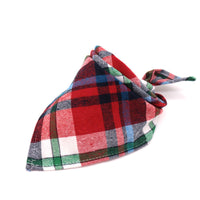 HKM-0035389 Scottish Style Spring Cotton Triangle Scarf in Flannel Design