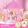HKM-003539 Kids Indoor and Outdoor Princess Play Tent – Fun and Imaginative Toy House for Children