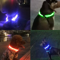 HKM-0035773 Luminous Adjustable Dog and Cat Collar with Soft Rubber Design to Enhance Visibility
