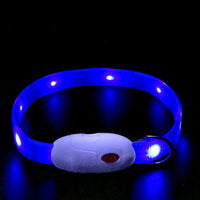 HKM-0035773 Luminous Adjustable Dog and Cat Collar with Soft Rubber Design to Enhance Visibility