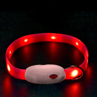 HKM-0035773 Luminous Adjustable Dog and Cat Collar with Soft Rubber Design to Enhance Visibility