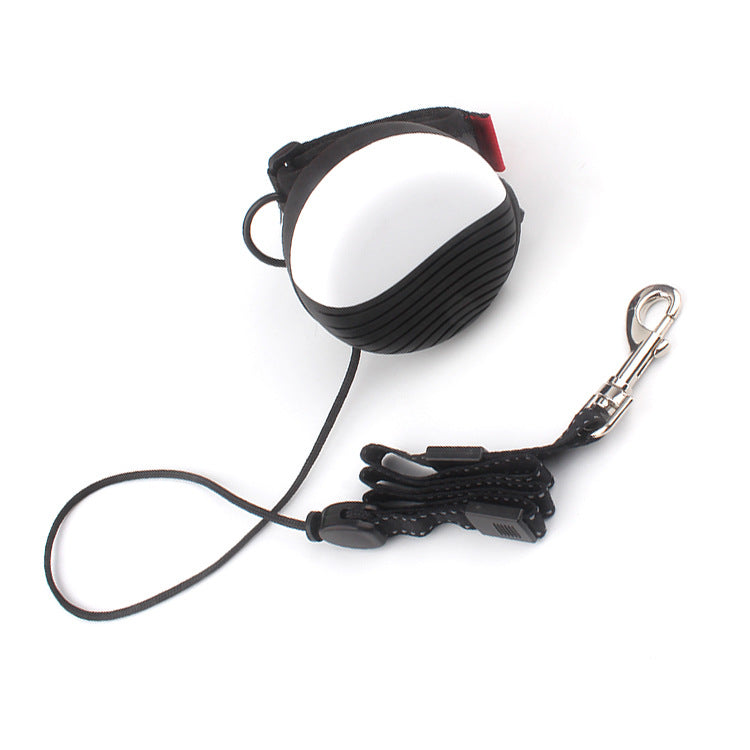HKM-0037565 Telescopic Hands-Free Traction Rope for Pets - 3m Nylon and Polyester Design
