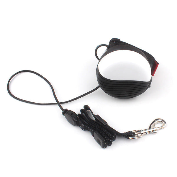 HKM-0037565 Telescopic Hands-Free Traction Rope for Pets - 3m Nylon and Polyester Design
