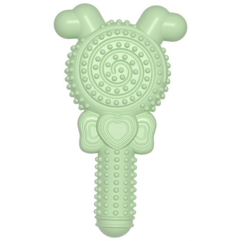 HKM-0038589 Molar Bite-resistant TPR Lollipop Dog Toy in Various Colors