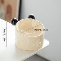 HKM-0039741 Elevated Ceramic Double Bowl with Neck Support for Cats and Dogs - Anti-Spill Design
