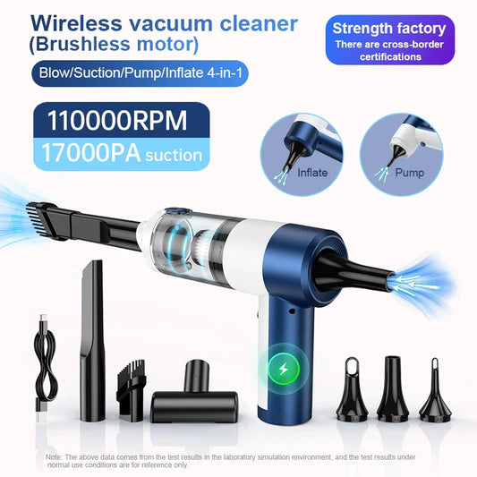 HKM-003987 High-Power All-in-One Automotive and Household Vacuum Cleaner with Super Suction Capability