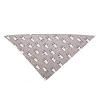 HKM-0041149 Cute Animal Pattern Cotton Pet Bandana for Dogs - Soft, Breathable Scarf - 65x45cm