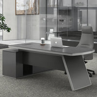 HKM-004115 Modern Wooden Extendable Office Desk for Home and Professional Use