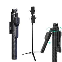 HKM-004115 Wireless Selfie Tripod with Extendable Height and Remote Control for Smartphones
