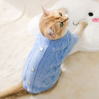 HKM-0041533 Cozy Two-Legged Knit Sweater for Pets - Autumn & Winter Fashion