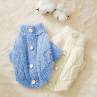 HKM-0041533 Cozy Two-Legged Knit Sweater for Pets - Autumn & Winter Fashion