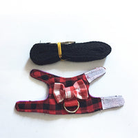 HKM-0042813 Small Animal Chest Strap for Rabbits, Hamsters, Guinea Pigs, Gerbils, and Ferrets - Soft Nylon Sling for Comfortable Walking