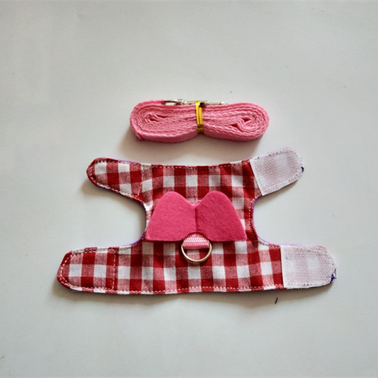 HKM-0042813 Small Animal Chest Strap for Rabbits, Hamsters, Guinea Pigs, Gerbils, and Ferrets - Soft Nylon Sling for Comfortable Walking