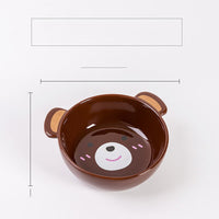 HKM-0043709 Ceramic Cat Food Bowl with Smooth Matte Glaze for Easy Cleaning