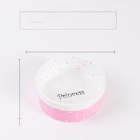 HKM-0043709 Ceramic Cat Food Bowl with Smooth Matte Glaze for Easy Cleaning