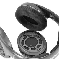 HKM-004435 Velvet Snap-On Sponge Ear Tips for SENHAI Sennheiser RS100/110/115/117/119 Earmuffs