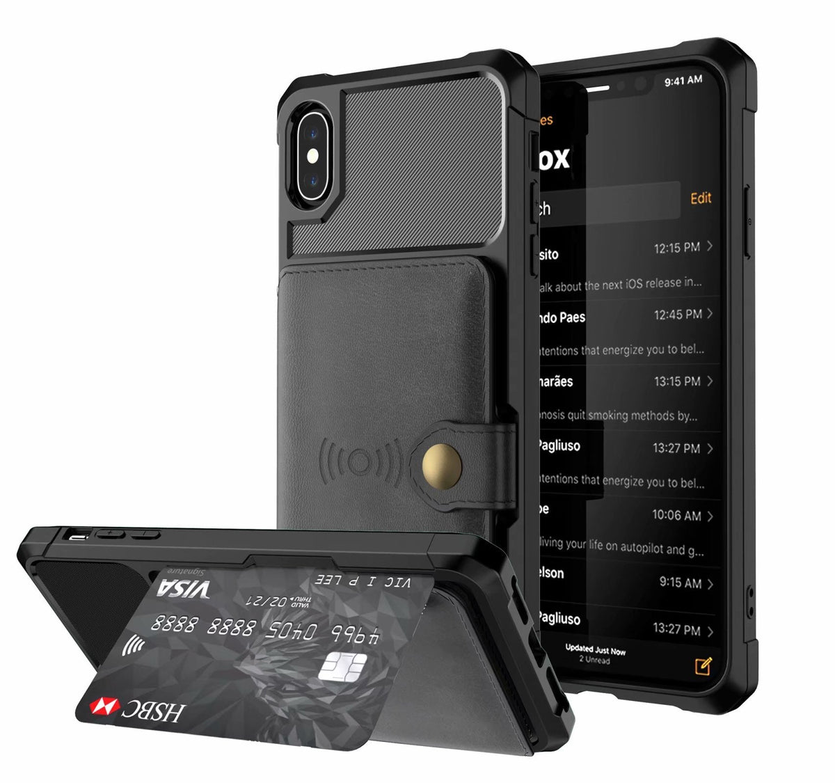 HKM-004499 Magnetic Protection Cover with Shiftable Stand for Stylish Device Protection