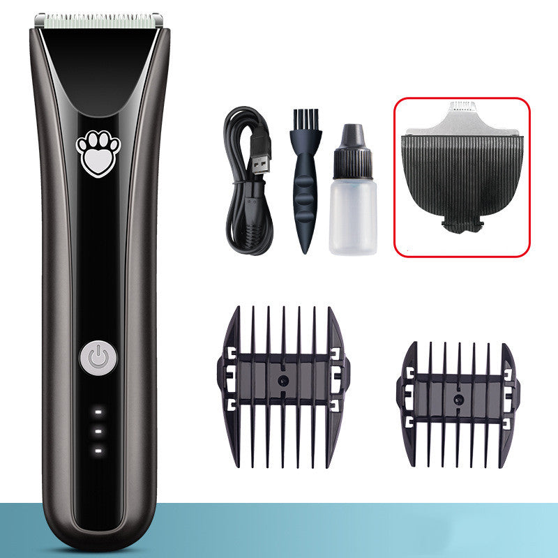 HKM-0045117 Waterproof Electric Pet Shaver with Ceramic Cutter Head and Standard Accessories