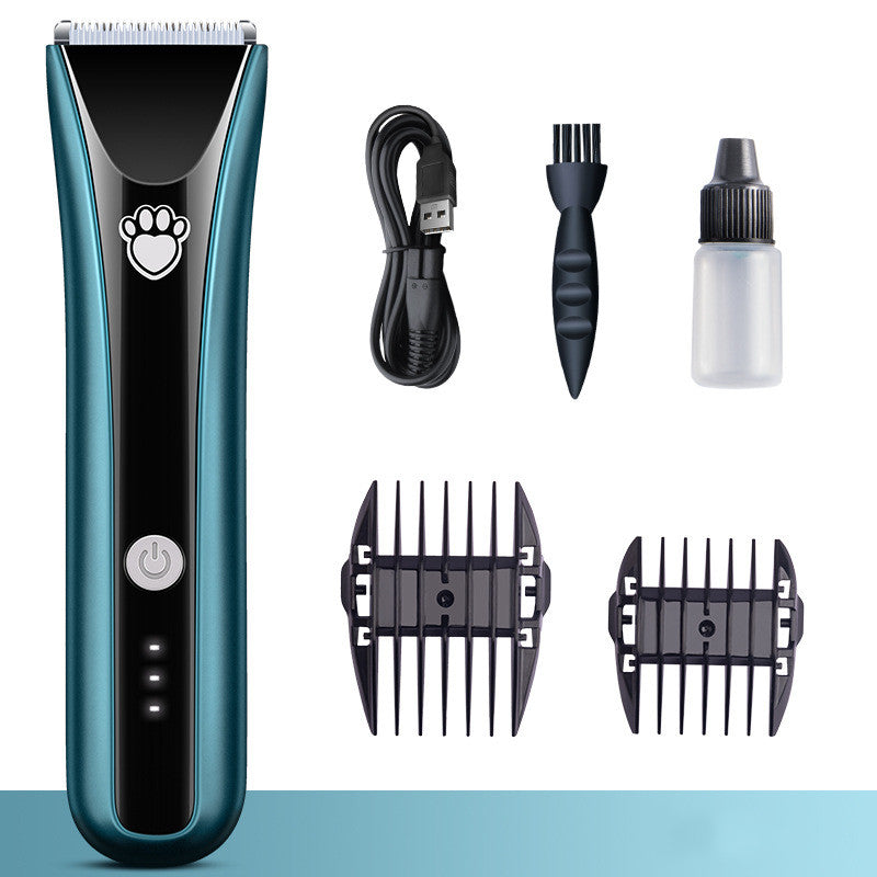 HKM-0045117 Waterproof Electric Pet Shaver with Ceramic Cutter Head and Standard Accessories