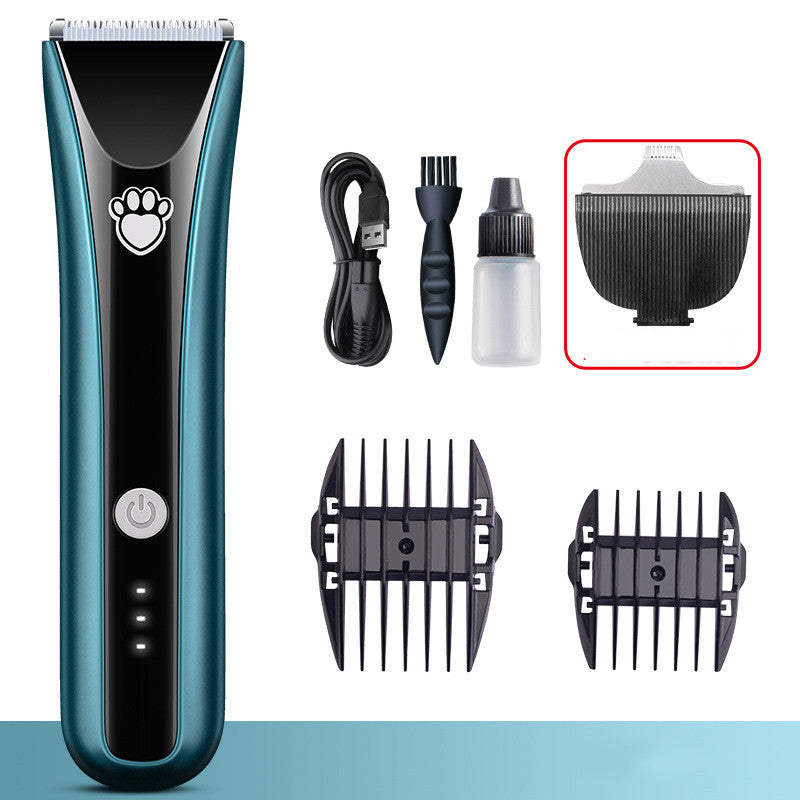 HKM-0045117 Waterproof Electric Pet Shaver with Ceramic Cutter Head and Standard Accessories