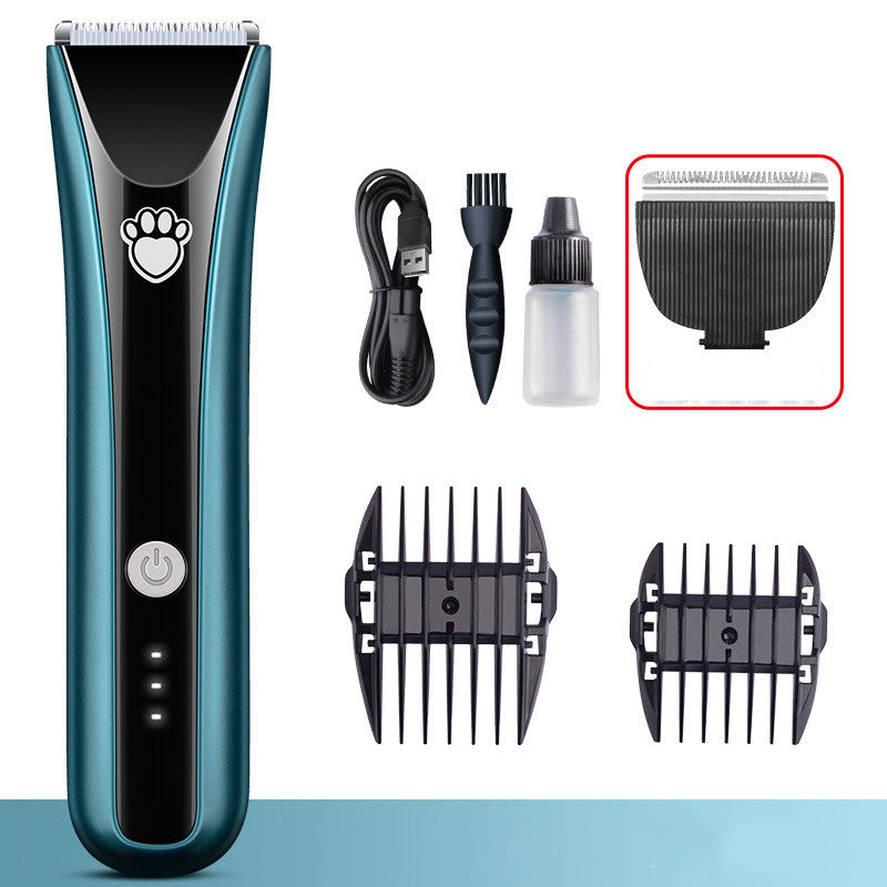 HKM-0045117 Waterproof Electric Pet Shaver with Ceramic Cutter Head and Standard Accessories