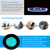 HKM-004563 Smart Wireless WIFI Gas Leak Detector for Home Safety