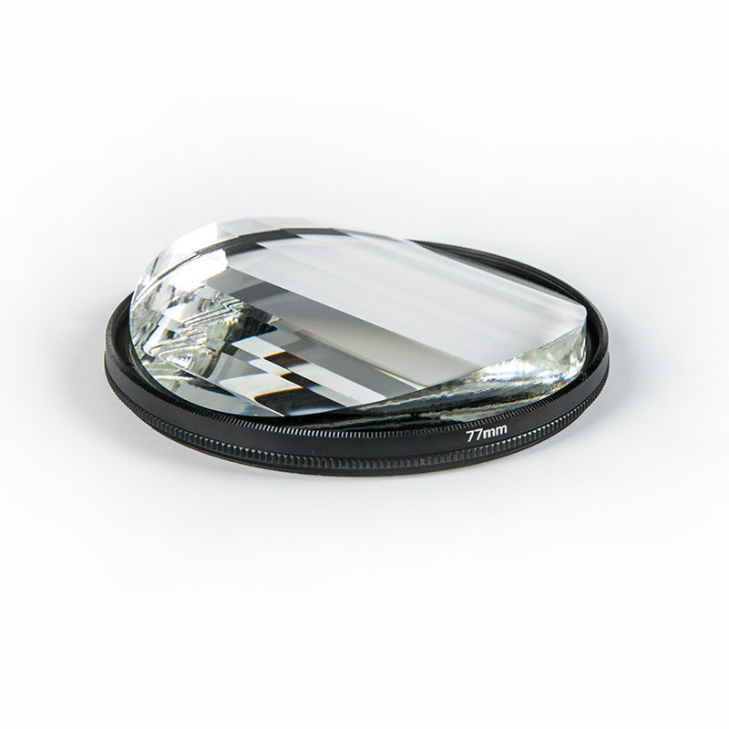HKM-004627 77mm Glass Prism for Film and Television with Filter Bag and Microfiber Cloth