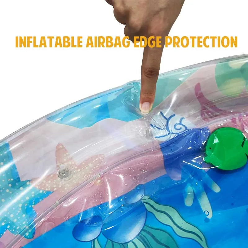 HKM-004691 Eco-friendly Inflatable Tummy Time Water Play Mat for Babies and Kids