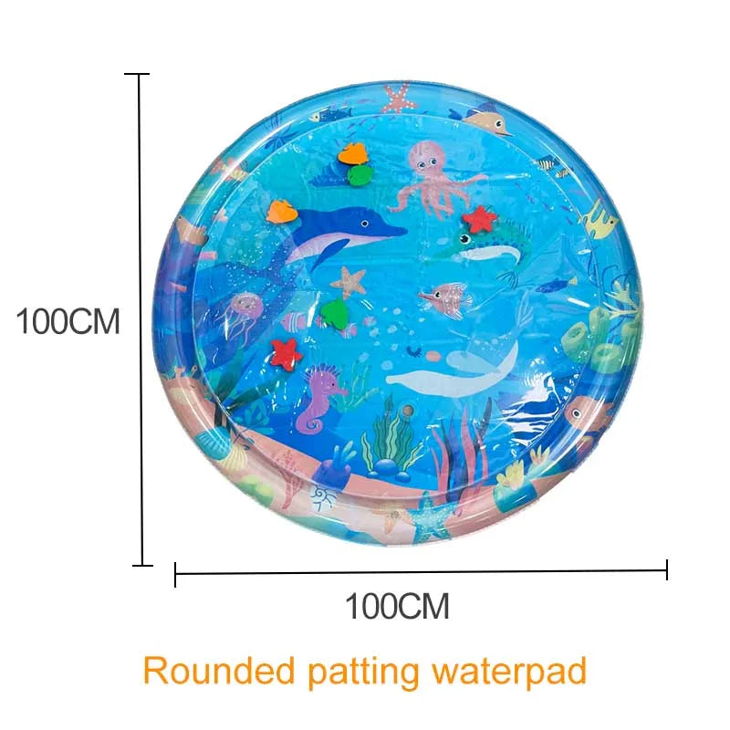 HKM-004691 Eco-friendly Inflatable Tummy Time Water Play Mat for Babies and Kids