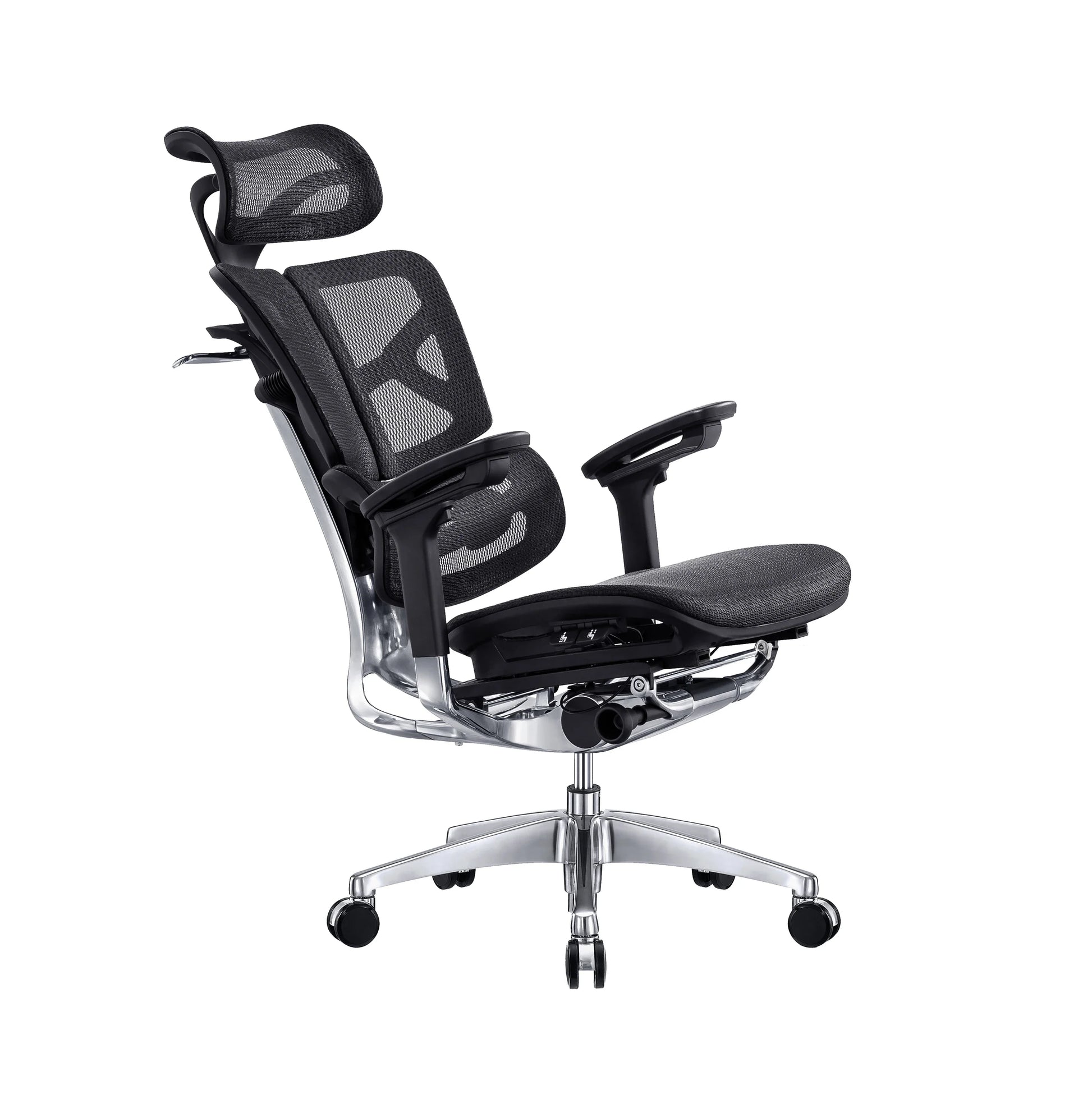 HKM-004691 Ergonomic Adjustable 4D Armrest Mesh Office Chair with High Back and Swivel Design