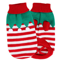 HKM-0047293 Pet Christmas Turtleneck Sweater for Dogs and Cats - Cozy Snowman and Furball Designs in Multiple Sizes