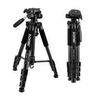 HKM-004755 Zomei Z666 Portable Aluminum Tripod with 3D Pan Head for Digital SLR, Mobile & Mirrorless Cameras