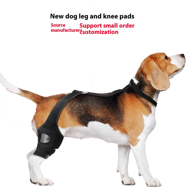 HKM-0048573 Dog Hind Leg Knee Brace Support Strap - Neoprene, Multiple Sizes & Colors Available