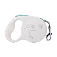 HKM-0049085 Pet Retractable Leash for Dogs of All Sizes - Nylon Traction Belt in Cream White