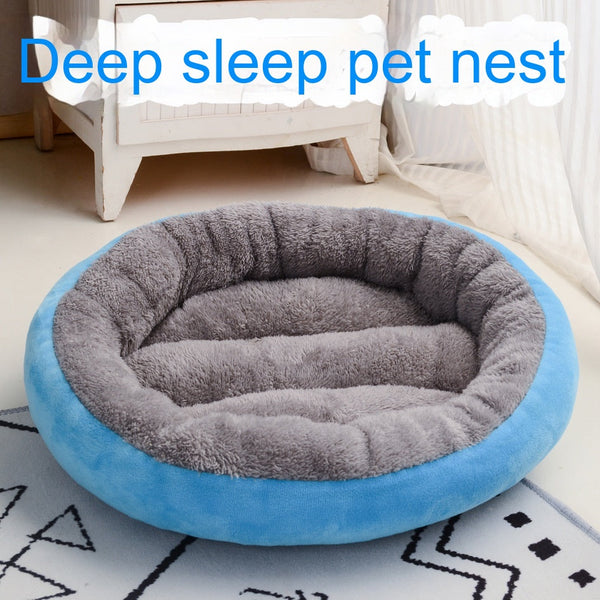 HKM-0049341 Round Pet Bed Cushion for Dogs in Multiple Colors and Sizes